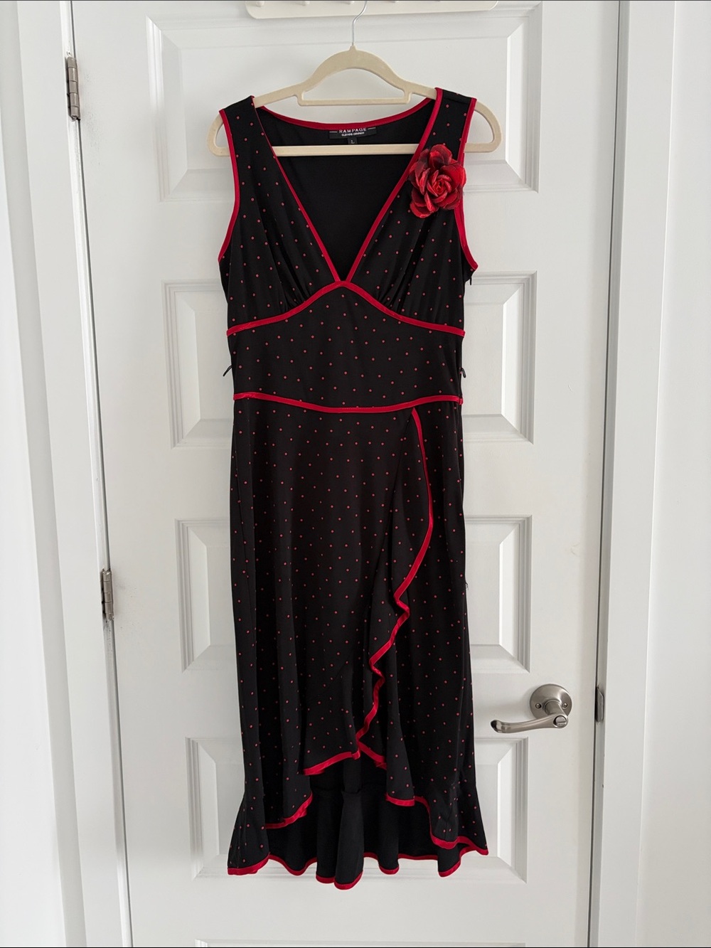 Vintage Rampage Polka Dot High/Low Dress